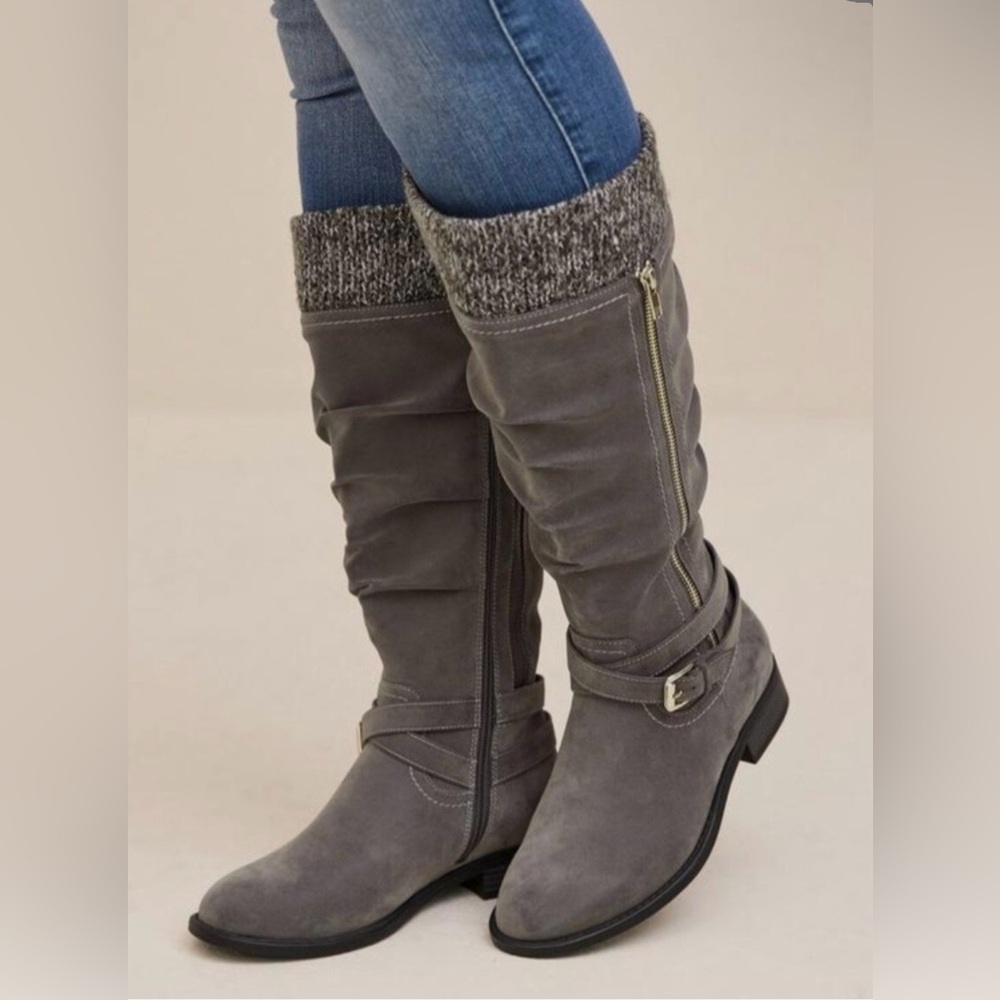 Torrid Gray brand new Knee-High Boots
